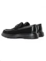 Mocasini Barbati din piele naturala 5NXE39 BLACK | PANTOFUL