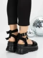 Sandale Dama cu Platforma 5WL25 BLACK | MEI