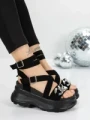 Sandale Dama cu Platforma 5WL55 BLACK | MEI