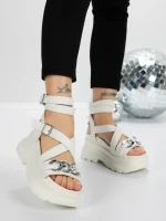 Sandale Dama cu Platforma 5WL55 WHITE | MEI