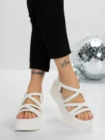 Sandale Dama cu Platforma 5H26 WHITE | MEI