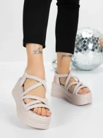 Sandale Dama cu Platforma 5H26 PINK | MEI