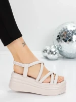 Sandale Dama cu Platforma 5H26 PINK | MEI