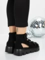 Sandale Dama cu Platforma 5HXS17 BLACK | MEI