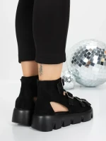 Sandale Dama cu Platforma 5HXS17 BLACK | MEI