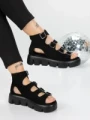 Sandale Dama cu Platforma 5HXS17 BLACK | MEI