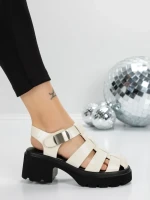 Sandale Dama cu Platforma 5GZ25 BEIGE | MEI
