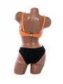 Costum de baie dama F118 PORTOCALIU-NEGRU | MEINA
