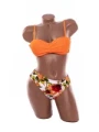 Costum de baie dama F335 PORTOCALIU | MEINA