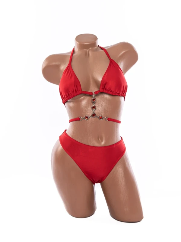 Costum de baie dama F116 ROSU | MEINA