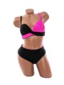 Costum de baie dama L905 FUCHSIA-NEGRU | MEINA