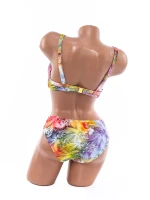 Kupaći kostim za žene L2219 Narančasta-Ljubičasta | Meina