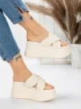 Papuci Dama cu Platforma 8325 BEIGE | MEI