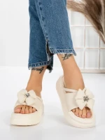 Papuci Dama cu Platforma 8570 BEIGE | MEI