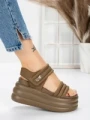 Sandale Dama cu Platforma 8577 BROWN | MEI