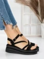 Sandale Dama cu Platforma 5HXS6 BLACK | MEI