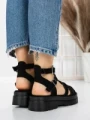 Sandale Dama cu Talpa Joasa 5HXS20 BLACK | MEI