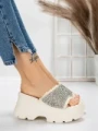 Papuci Dama cu Platforma 3AW286 WHITE | MEI