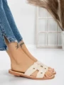 Papuci Dama cu Talpa Joasa 3AW307 BEIGE | MEI