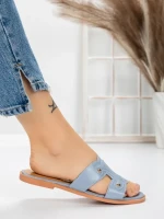 Papuci Dama cu Talpa Joasa 3AW307 BLUE | MEI
