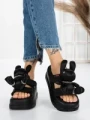 Papuci Dama cu Platforma 3WL229 BLACK | MEI