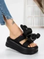 Papuci Dama cu Platforma 3WL229 BLACK | MEI
