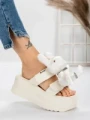 Papuci Dama cu Platforma 3WL229 WHITE | MEI