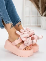 Papuci Dama cu Platforma 3WL229 PINK | MEI