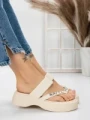 Papuci Dama cu Talpa Joasa 3AW291 BEIGE | MEI