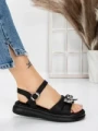 Sandale Dama cu Talpa Joasa 5WL23 BLACK | MEI