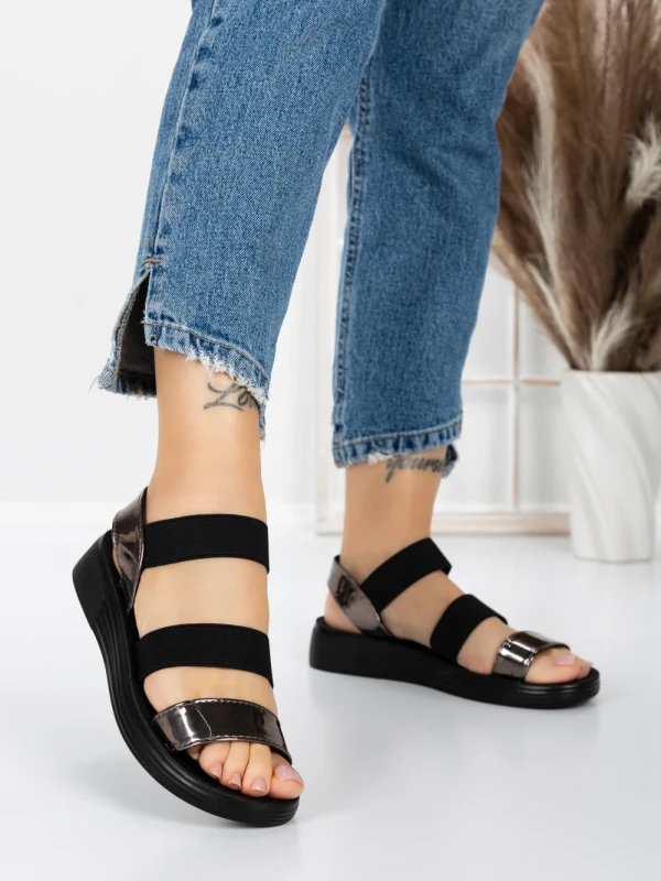 Sandale Dama cu Talpa Joasa 5XJ66 GUNCOLOR | MEI