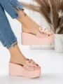 Papuci Dama cu Platforma 5WL8 PINK | MEI
