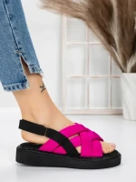 Sandale Dama cu Talpa Joasa 5H17 ROSE | MEI