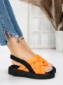 Sandale Dama cu Talpa Joasa 5H17 ORANGE | MEI
