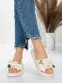 Papuci Dama cu Talpa Joasa 5WL21 BEIGE | MEI