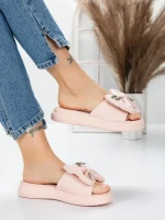 Papuci Dama cu Talpa Joasa 5WL21 PINK | MEI