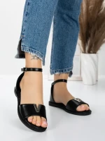 Sandale Dama cu Talpa Joasa 5PT5 BLACK | MEI