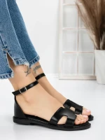 Sandale Dama cu Talpa Joasa 5PT6 BLACK | MEI