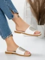 Papuci Dama cu Talpa Joasa 3AW308 WHITE | MEI