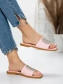 Papuci Dama cu Talpa Joasa 3AW308 PINK | MEI