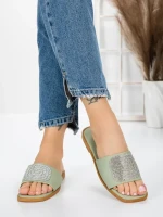 Papuci Dama cu Talpa Joasa 3AW308 CYAN | MEI