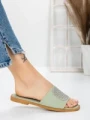 Papuci Dama cu Talpa Joasa 3AW308 CYAN | MEI