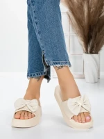Papuci Dama cu Talpa Joasa 3AW319 BEIGE | MEI