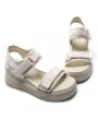 Sandale Dama din piele naturala 1036139 WHITE | FORMAZIONE