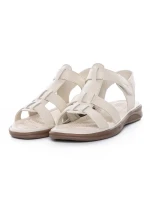 Sandale Dama din piele naturala 56681 CREAM | BERLINER