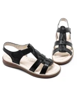 Sandale Dama din piele naturala 56681 BLACK | BERLINER