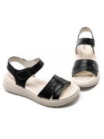 Sandale Dama din piele naturala 56685 BLACK | BERLINER