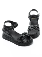 Sandale Dama din piele naturala 8702-1 BLACK | FORMAZIONE