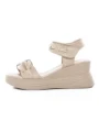 Sandale Dama din piele naturala 8702-1 CREAM | FORMAZIONE