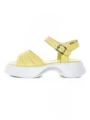 Sandale Dama din piele naturala K249-1 YELLOW | FORMAZIONE